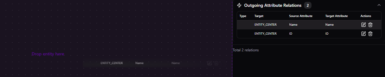 Relation Drag Example